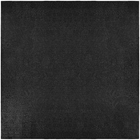 Garland Rug Black Artificial Grass 12 Ft. X 12 Ft. Large Indoor/Outdoor Area Rug -Lush Black Durable, and Low-Maintenance for Patios, Lawns, and More by Garland+Rug