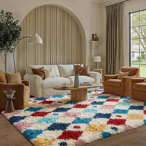 PureCozy Soft Shag Rug 9x12 Living Room High Pile Non-Slip Fluffy Carpet - Image 2