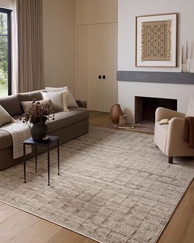 Loloi Amber Lewis Monty Collection MOT-06 Pebble/Beige 7'-10" x 10', .50" Pile Height, Area Rug by Unknown