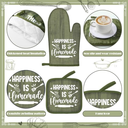 Fourluoo 10 Pcs Sage Green Kitchen Decor Set Farmhouse - Image 5