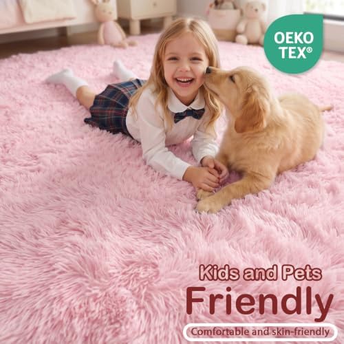 Pink Accent Rugs for Bedroom Girls 2x3 Ft, Kawaii Throw Rugs Barbie Decor - Image 5