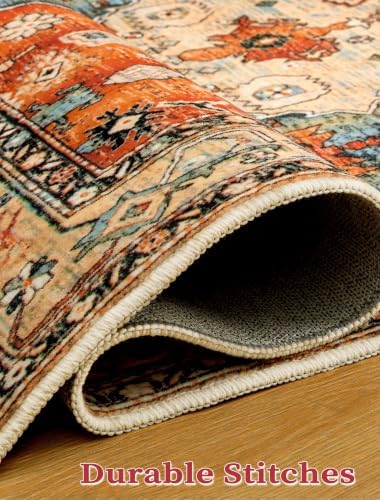 SERISSA 2'6"x18' Washable Non Slip Boho Runner Rug for Hallway - Image 6