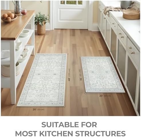 GRANNY SAYS Boho Kitchen Rug Set of 2, Anti Fatigue Kitchen Mats Non Slip - Image 3