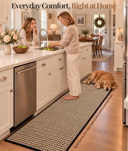 eqivei Kitchen Runner Rug, 2' x 6', Non-Slip Washable Kitchen Mat - Image 3