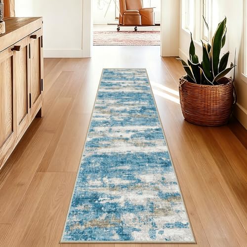 Runners for Hallways 2x8 Kitchen Runner Rugs，Modern Abstract Rug Runners for Entryway，Stain Resistant Washable Runner Rug Non-Slip 8ft Carpet Rug for Bedroom Living Laundry Room - Image 6