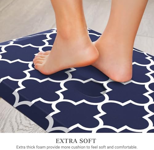 WISELIFE Anti Fatigue Mats for Kitchen Floor, 20" x 32", 4/5 Inch, Blue - Image 5