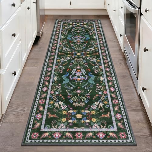 HEBE Hallway Runner Rug 2'x6', Washable Non Slip Kitchen Rug Runner by HEBE