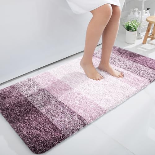 OLANLY Bathroom Runner Rug 40x24, Extra Soft Absorbent Microfiber Bath Rugs by OLANLY