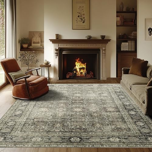 8x10 Retro Washable Area Rugs for Living Room,Bedroom,Dining Room,Nursery by Lbris