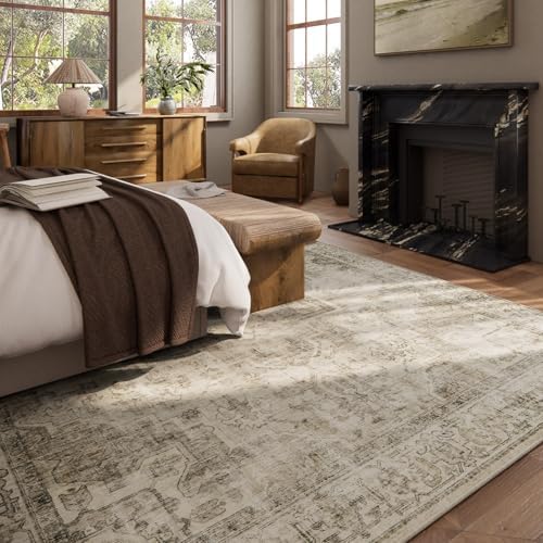 9x12 Area Rugs for Living Room: Washable Bedroom Rug Non Slip Boho Carpet - Image 4