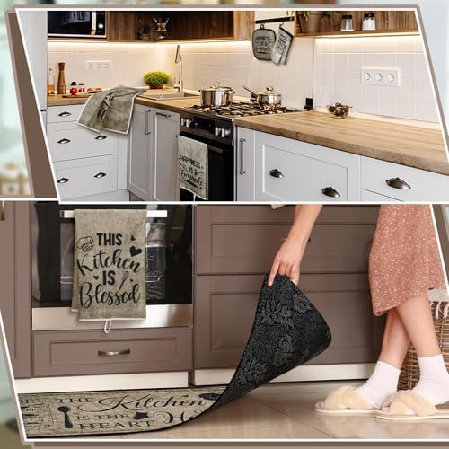 Fourluoo 10 Pcs Rustic Farmhouse Kitchen Decor and Accessories Set - Image 4