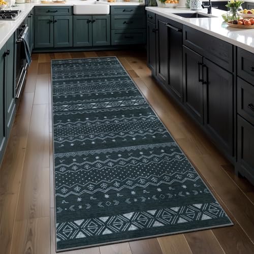 SERISSA 2x6 Washable Non-Slip Boho Runner Rug for Kitchen by SERISSAHomeDecorCollection