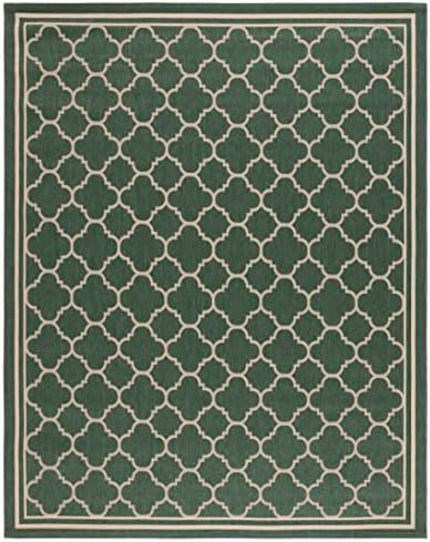SAFAVIEH Courtyard Outdoor Area Rug 10'x14', Dark Green & Beige CY6918-322 - Image 2