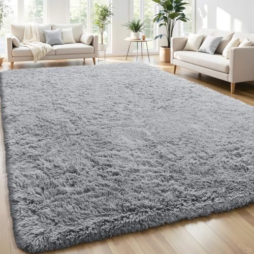 Smiry Area Rugs for Living Room Bedroom 5x7 ft, Fluffy Washable Carpet by Smiry