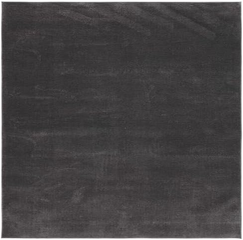 SAFAVIEH Revive Square Rug 6'7", Modern Charcoal REV102H - Image 2