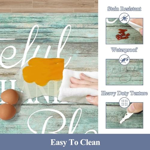 HEBE Anti Fatigue Kitchen Mat Set of 2, Cushioned Kitchen Mats for Floor - Image 4