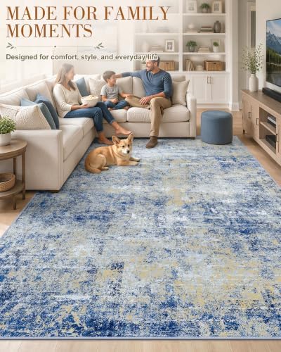 OLANLY 6x9 Washable Area Rug, Soft Non Slip Carpet for Bedroom Living Room - Image 3