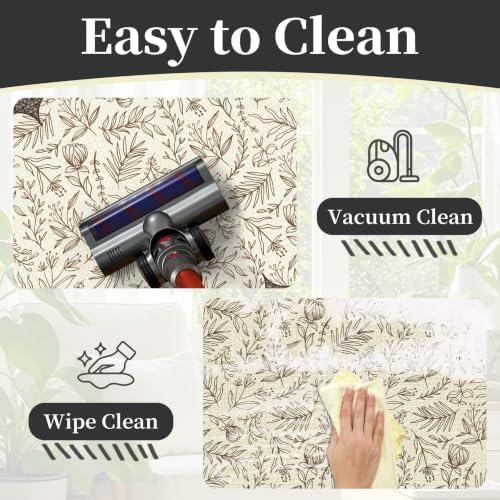 2PCS Vintage Anti-Fatigue Kitchen Mats, Non-Slip Waterproof Rugs for Floor - Image 5