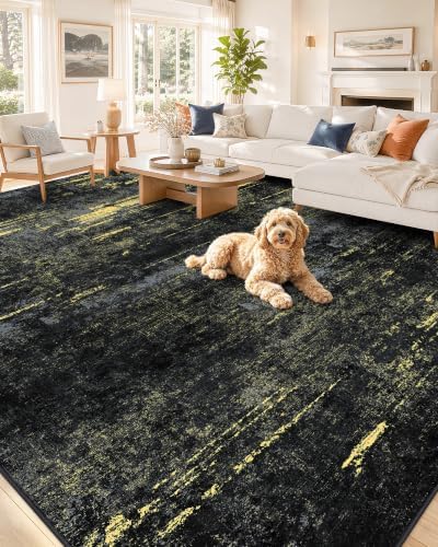 OLANLY 8x10 Washable Area Rug, Soft Non Slip Carpet for Bedroom Living Room by OLANLY