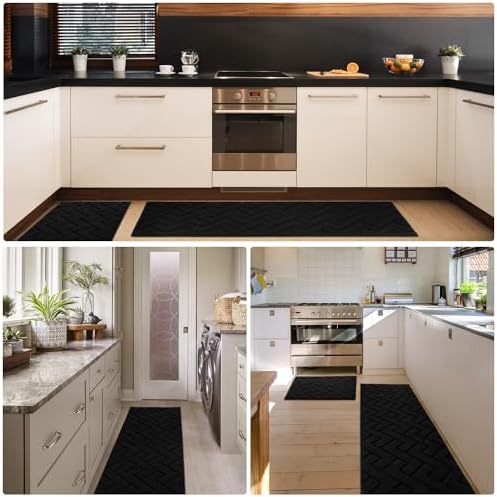 hicorfe Kitchen Runner Rug,24"x71"+20"x32" Kitchen Set,Non-Slip Kitchen Mat - Image 6