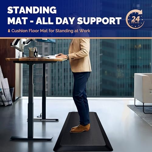 FEATOL 9/10 Extra Thick-Anti Fatigue Mat for Standing Desk & Kitchen Floor - Image 2