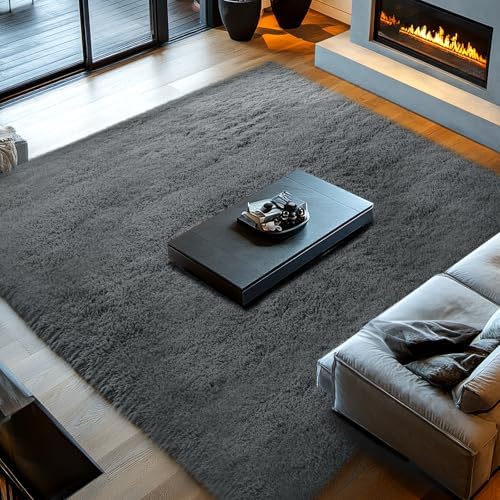 Topmaxcs 10x14 Area Rugs for Living Room - Extra Large Grey Shag Rug - Image 3