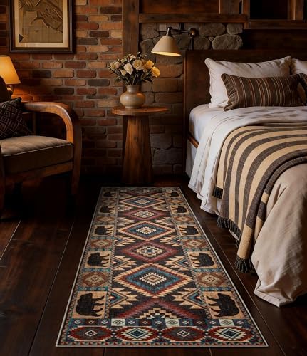 YIHOUSE Washable Western Cabin Runner Rug 2x6 Hallway - Image 4