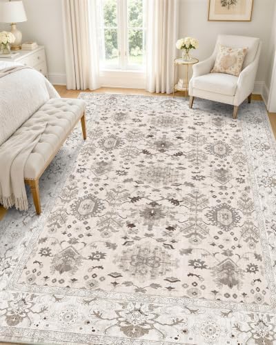 OLANLY 5x7 Washable Area Rug, Soft Non Slip Carpet for Bedroom Living Room by OLANLY