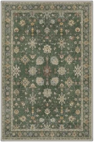 Bavni 2x3 Doormat, Vintage Floral Washable Non Slip Area Rug for Entrance - Image 3
