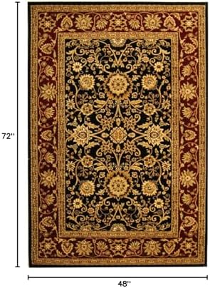 SAFAVIEH Lyndhurst Area Rug 4x6, Black & Red LNH212G - Image 2
