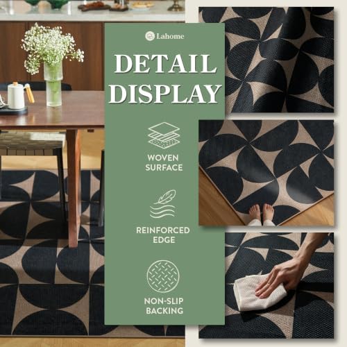 Lahome Geometric Indoor Door Mats for Entryway, 2x3 Washable Non Slip Rug - Image 6