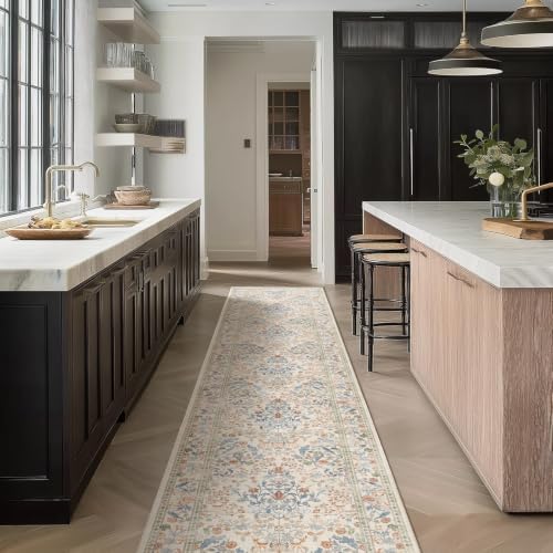 Washable Runners for Hallways Kitchen Rugs: 2'x10' Runner Rug Stain Resistant Non Slip Low Pile Soft Indoor Carpet Runner Rug for Entryway Hallway Bedroom Beside Bathroom Laundry Room - Image 5