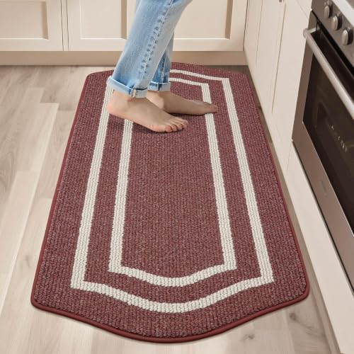 COSY HOMEER Long Kitchen Floor Mats and Rugs Non Slip Washable,24"x48" by COSYHOMEER