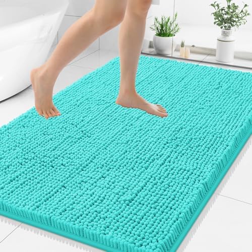 Smiry Bathroom Rugs 48X32, Luxury Chenille Extra Soft Absorbent Bath Mat by Smiry