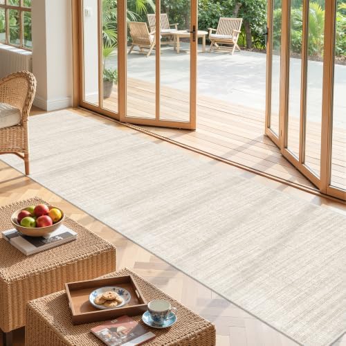 2x12 Runner Rug Non Slip,Washable Hallway Runner Rug,Beige - Image 5