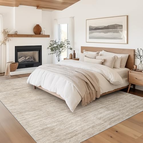 Valenrug 6x9 Area Rugs Non Slip, Large Washable Rugs for Living Room, Brown - Image 4