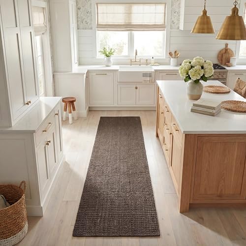 SAFAVIEH Natural Fiber Runner Rug 2'6"x10', Jute Knotted Brown NF447D by Unknown