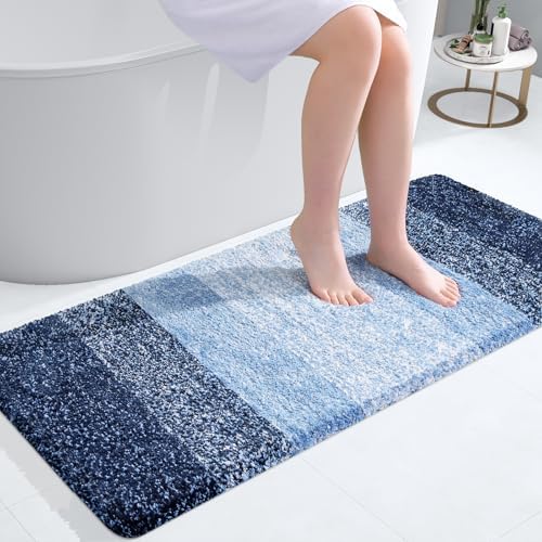 OLANLY Bathroom Runner Rug 40x20, Extra Soft Absorbent Microfiber Bath Rugs by OLANLY