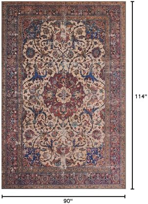 Loloi Loren Sand/Multi 7'-6" x 9'-6" Area Rug - Image 3