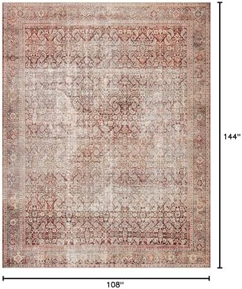 Loloi Layla Cinnamon/Sage 9'-0" x 12'-0" Area Rug - Image 2