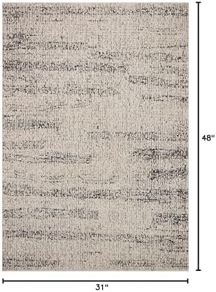Loloi Darby Oatmeal/Charcoal 2'-7" x 4' Accent Rug - Image 2