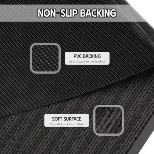 Front Door Mat 3'x5', Non-Slip Heavy Duty Indoor Outdoor Doormat - Image 5
