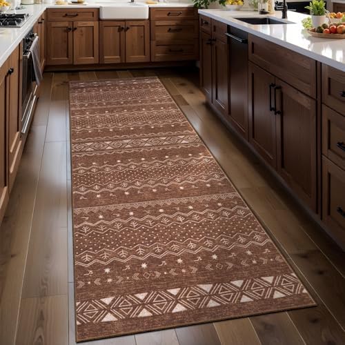 SERISSA 2x6 Washable Non-Slip Boho Runner Rug for Kitchen by SERISSAHomeDecorCollection