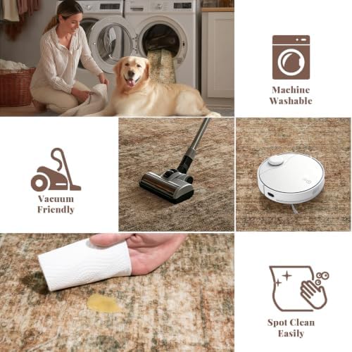 Machine Washable Rugs for Living Room: 5x7 Area Rugs for Bedroom - Image 6