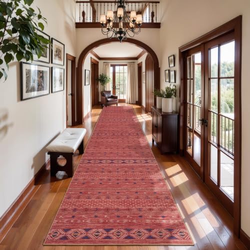 SERISSA 2x14 Washable Non-Slip Boho Runner Rug for Hallway by SERISSAHomeDecorCollection