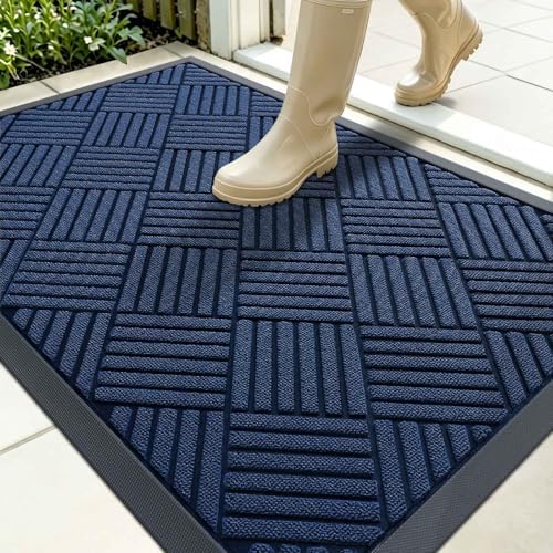 OLANLY Front Door Mat Outside Entrance 35x23, Waterproof Heavy-Duty Doormat by OLANLY