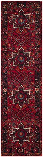 SAFAVIEH Vintage Hamadan Runner Rug 2'3"x16', Red & Multi VTH211A - Image 2