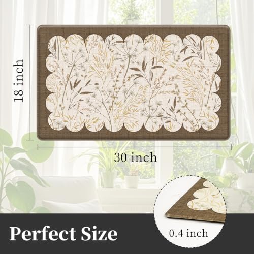 Vintage Anti-Fatigue Kitchen Mats, Non-Slip Waterproof Rugs for Floor - Image 2