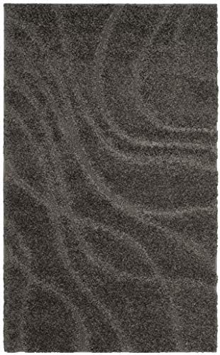 SAFAVIEH Florida Shag Rug 4'x6', Soft Plush Modern Grey SG471-8080 - Image 3
