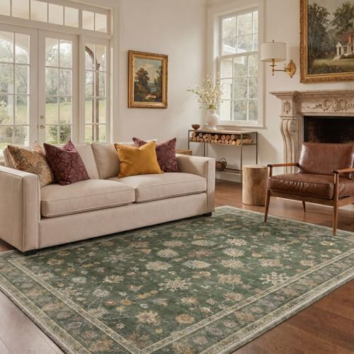 Bavni 2x3 Doormat, Vintage Floral Washable Non Slip Area Rug for Entrance - Image 5